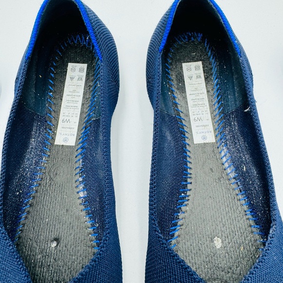 Rothy’s Navy Blue Round Toe Ballet Flats The Flat - Picture 8 of 9